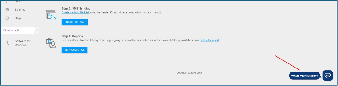 Чат підтримки AlphaSMS